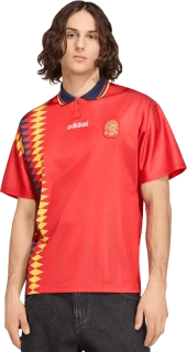 Pánský domácí retro fotbalový dres Adidas Španělsko 1994 červený